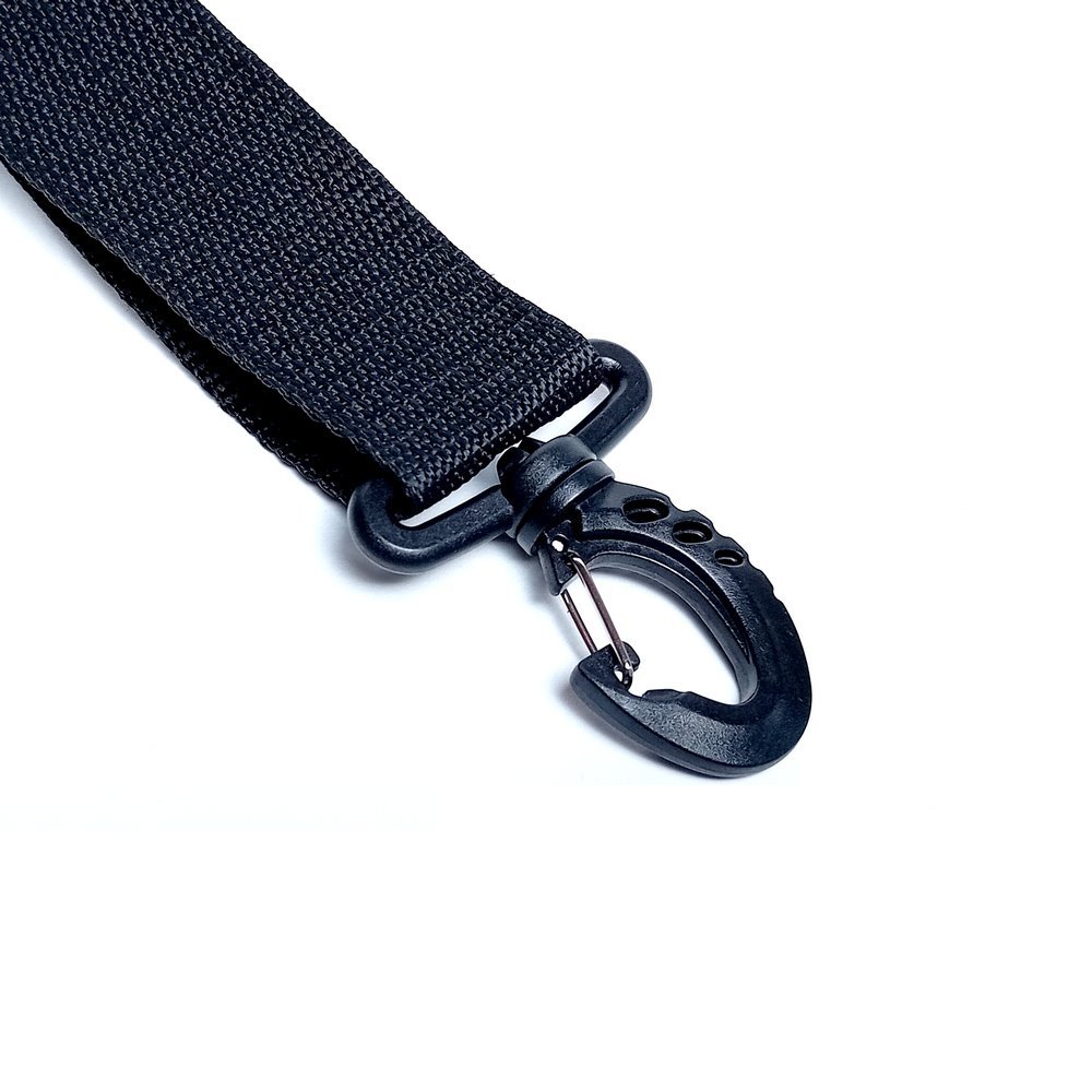 Overmolded hook on strap